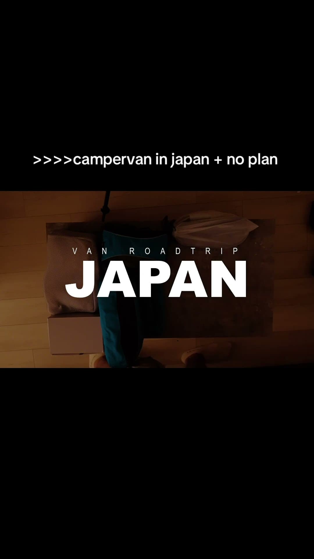 No plan, just a van